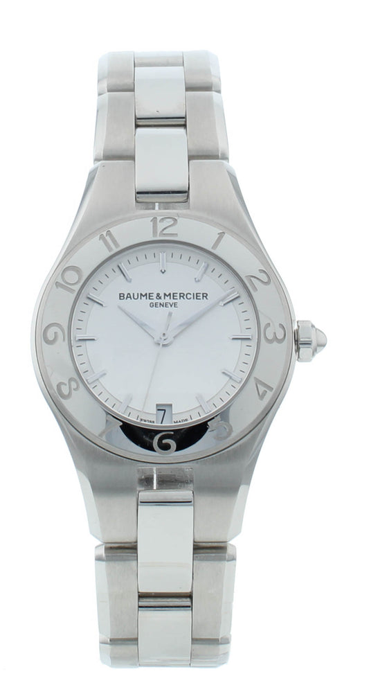 Baume & Mercier Linea Stainless Steel Silver Dial 27mm Ladies Watch M0A10009