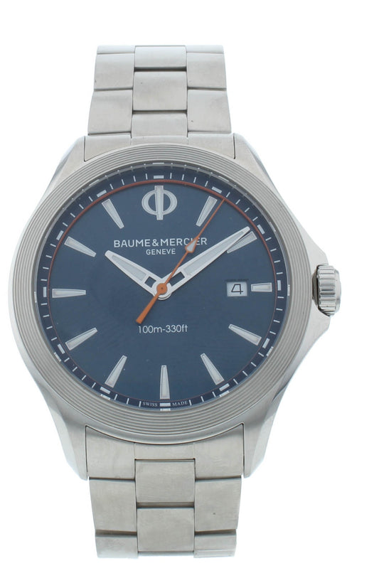 Baume & Mercier Clifton Club Blue Dial 42mm Quartz Men's Watch M0A10413