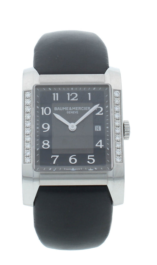 Baume & Mercier Hampton Milleis 27mm Quartz Black Dial Ladies Watch M0A10022