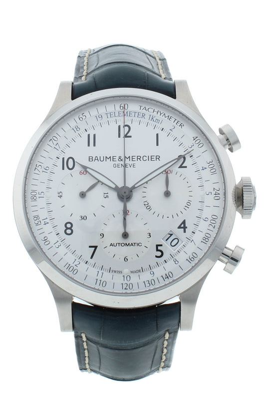 Baume & Mercier Capeland Automatic 44mm Silver Dial Chrono Men's Watch M0A10063