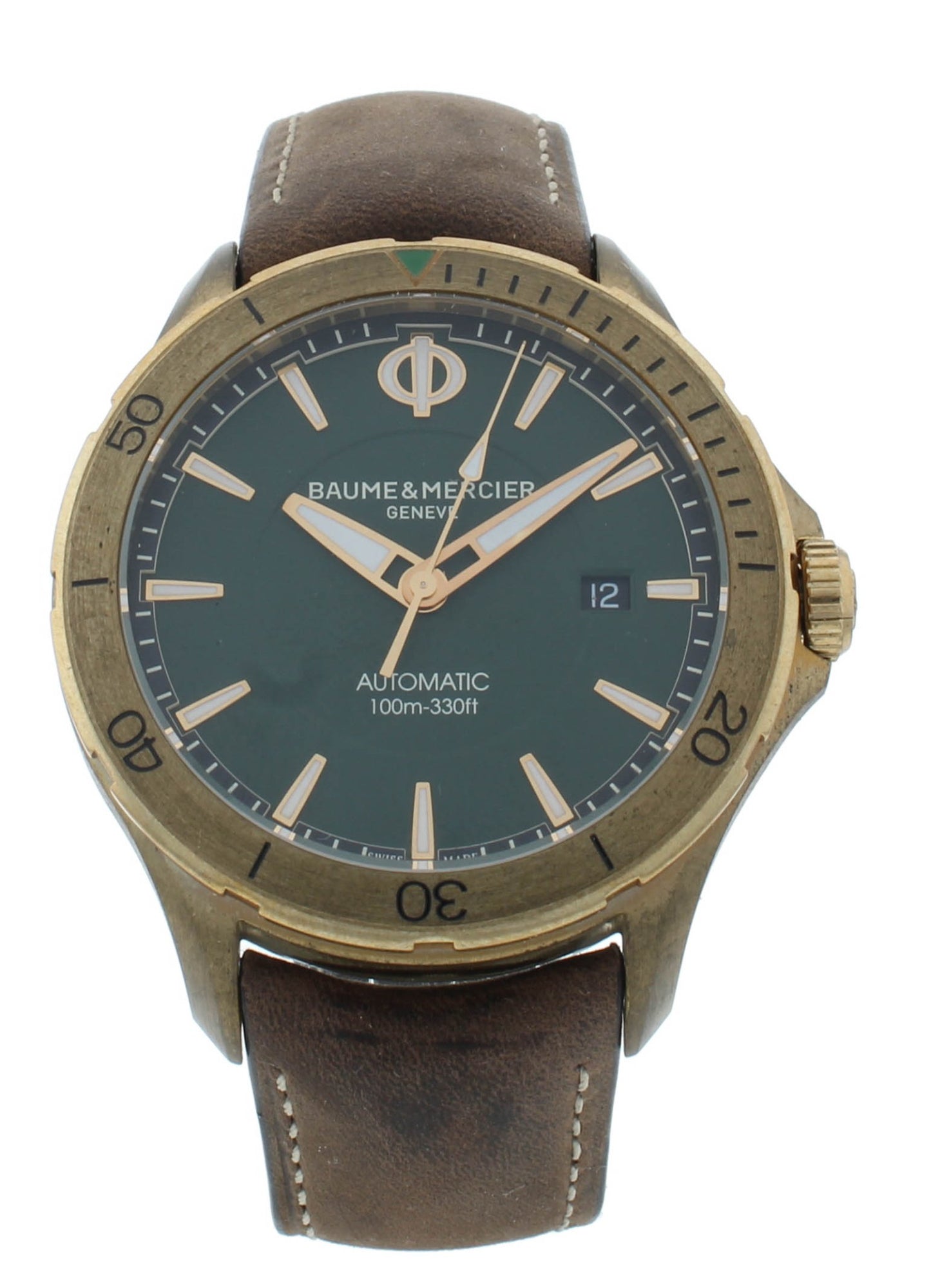 Baume & Mercier Clifton Club Bronze Green Dial 42mm Auto Men's Watch M0A10503