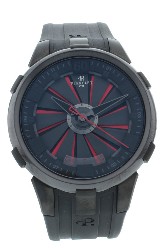 Perrelet Turbine XL Black & Red Dial 48mm Automatic Men’s Watch A1051/9