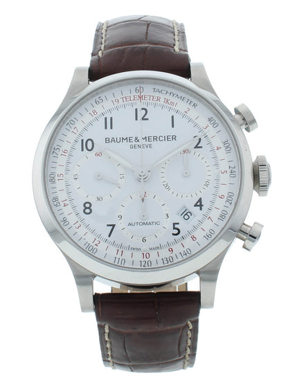 Baume & Mercier Capeland Automatic 42mm White Dial Chrono Men's Watch M0A10082