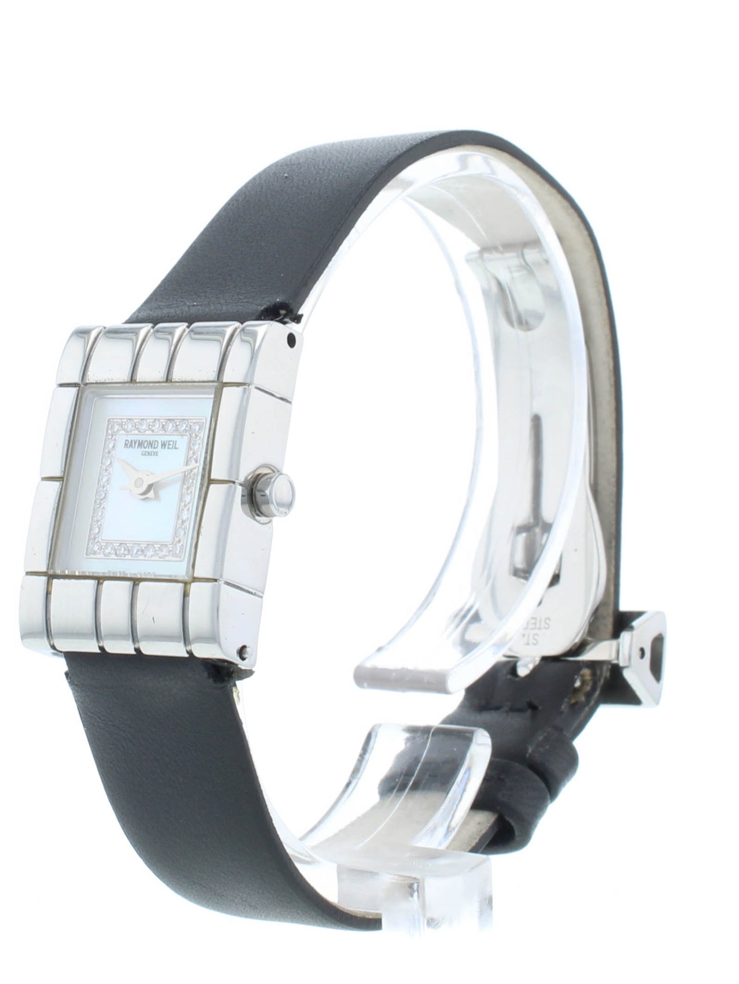 Raymond Weil Tema 17mm White MOP Dial Steel Quartz Ladies Watch 5896-STC1