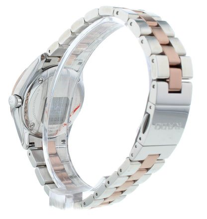 Rado Hyperchrome Quartz Two-Tone Silver Dial 32mm Steel Ladies Watch R32976102