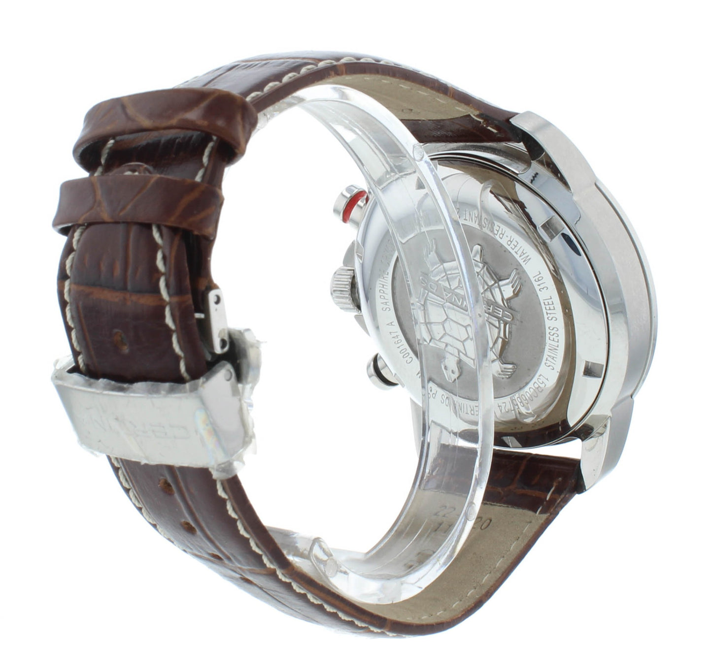 Certina DS Podium GMT Silver Dial Chrono 42mm Quartz Men's Watch C0016391603701