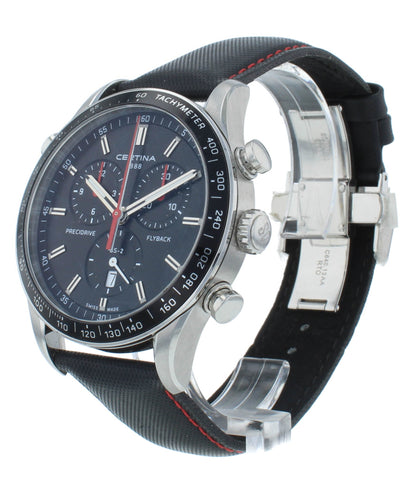 Certina DS-2 Flyback Chrono Black Dial Quartz 43mm Men's Watch C0246181605100