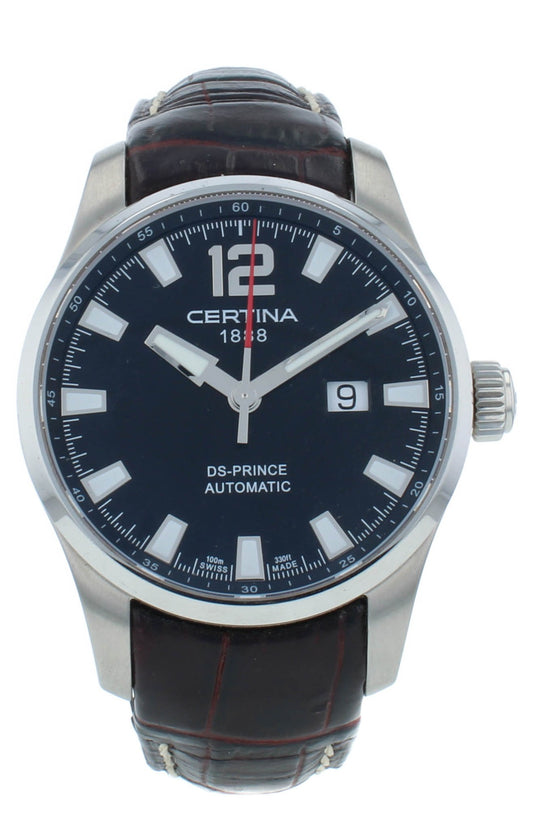 Certina DS Prince Automatic Steel 42mm Black Dial Men's Watch C0084261605700