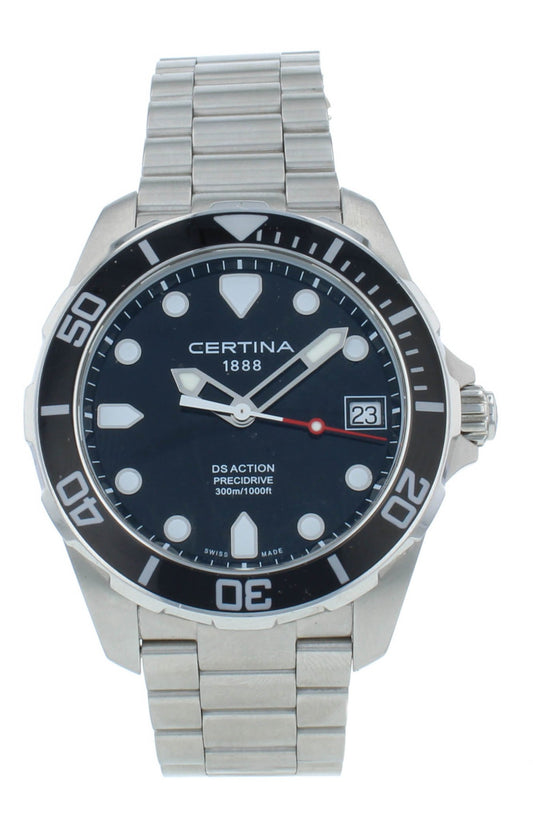 Certina DS Action 41mm Black Dial Quartz Men's Watch C0324101105100