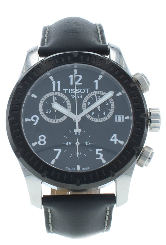 Tissot V8 Chronograph Black Dial Quartz 42.5mm Men's Watch T039.417.26.057.00