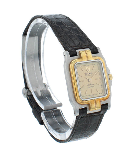 Tudor Le Royer 21mm-Steel & 18kt Gold Quartz Ladies Watch 155373/04/1111