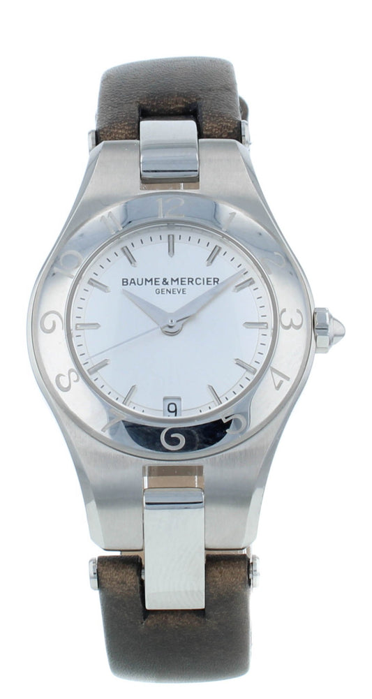 Pre-Owned Baume & Mercier Silver Dial Steel 27mm Quartz Ladies Watch MOA10009