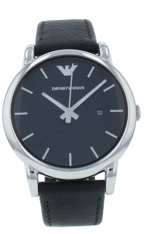 Emporio Armani Classic Black Dial & Strap 41mm Quartz Men's Watch AR1692