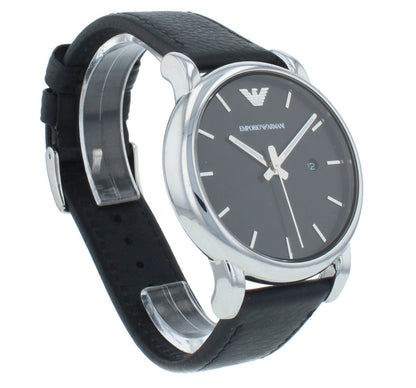 Emporio Armani Classic Black Dial & Strap 41mm Quartz Men's Watch AR1692