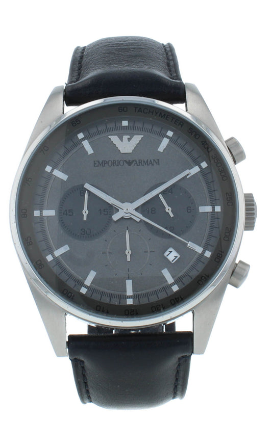 Emporio Armani Sportivo 43mm Chronograph Black Dial Quartz Men's Watch AR5994