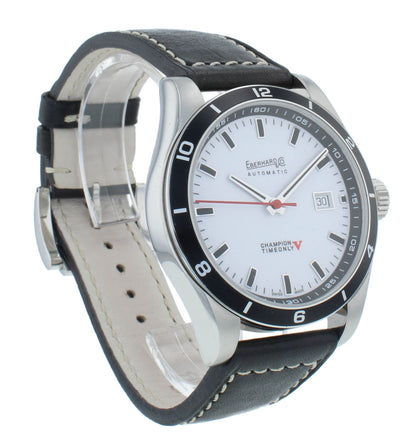 Eberhard & Co. Champion V Time Only 42mm Automatic White Dial Men's Watch 41031