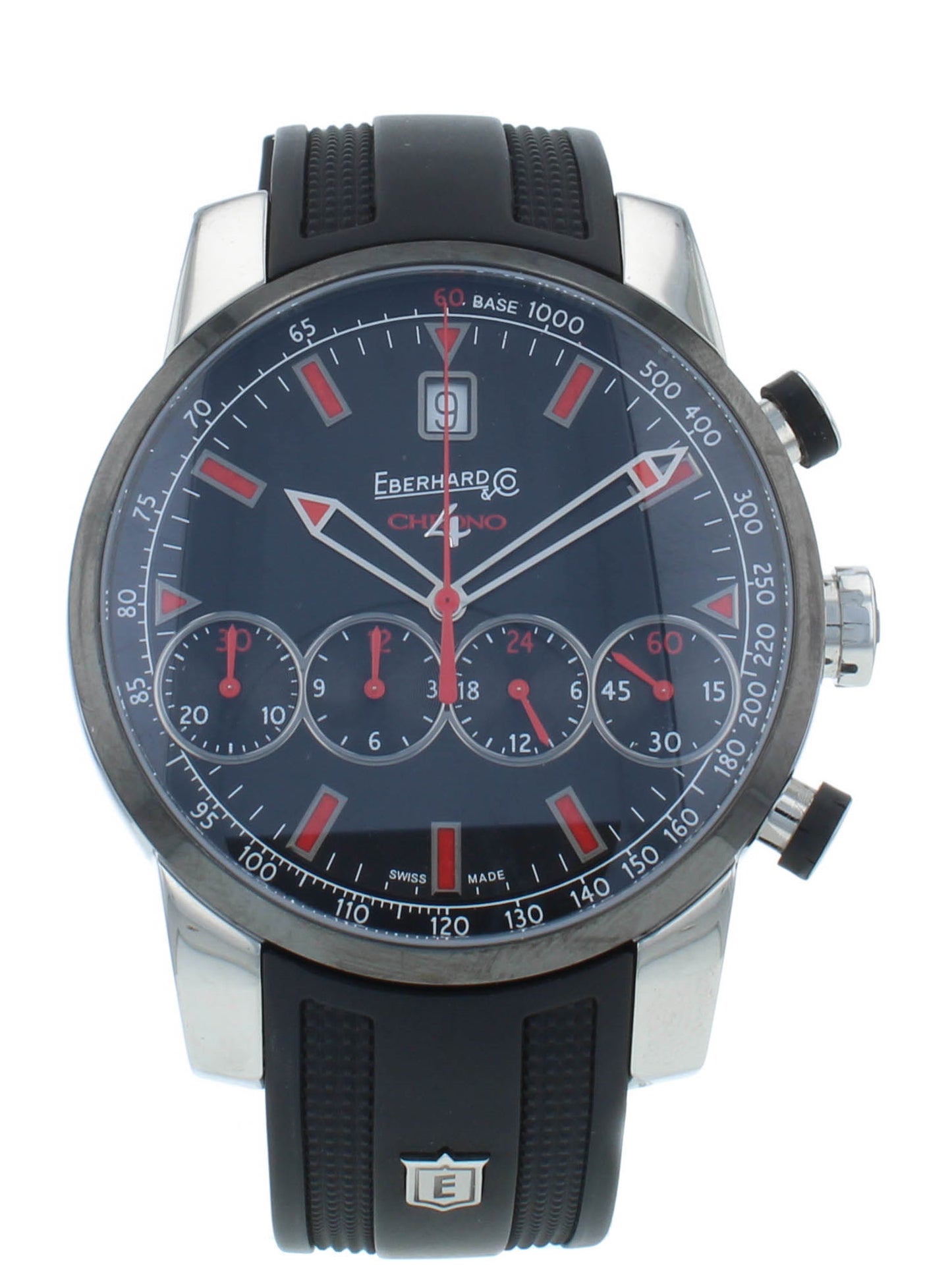 Eberhard & Co. Chrono 4 43mm Auto Limited Edition Black Dial Men's Watch 31067