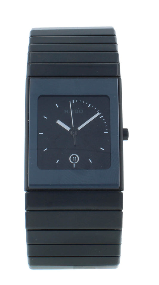 Rado Ceramica Quartz 32 X 27mm Black Dial & Bracelet Men's Watch R21713152