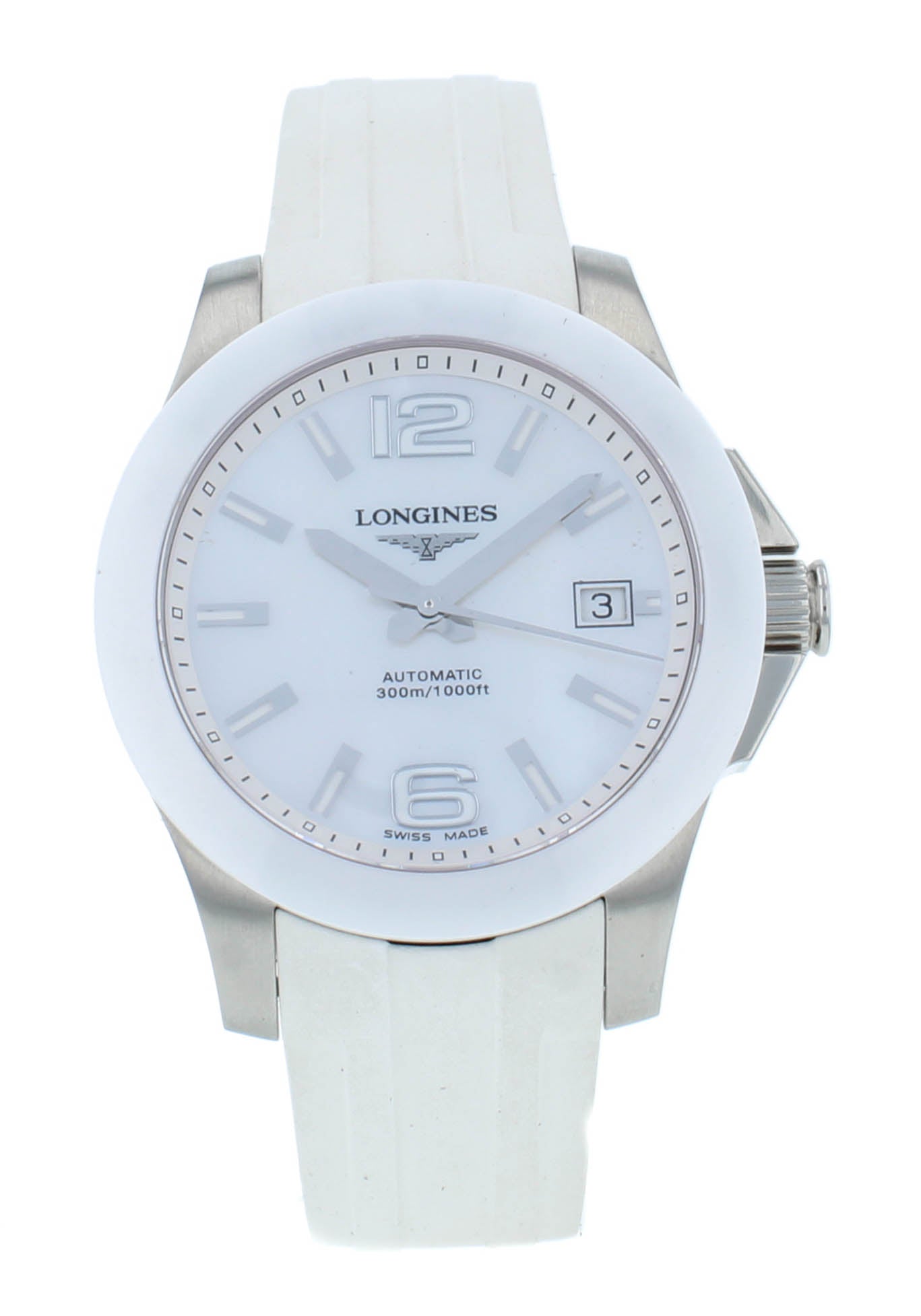 Longines Conquest Steel White MOP Dial 39mm Automatic Men's Watch L3.655.4.86.2