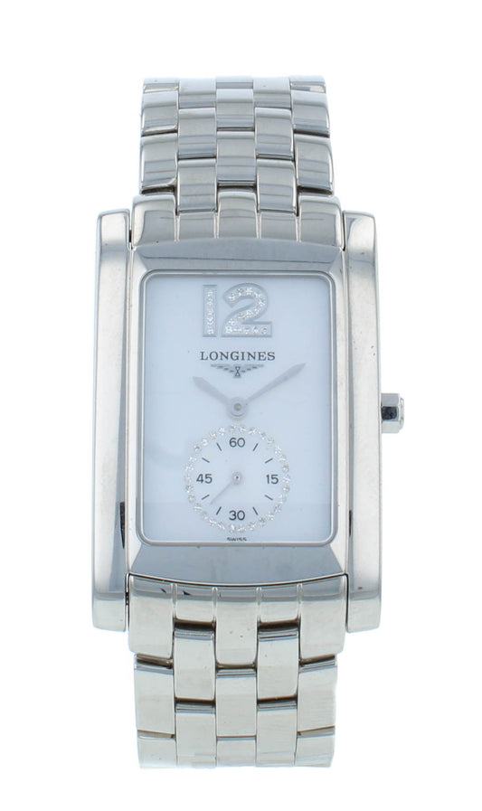 Longines DolceVita 26mm White MOP Quartz Stainless Steel Ladies Watch L56554852