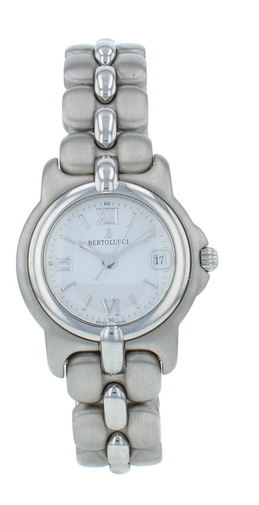 Bertolucci Pulchra 25mm Stainless Steel White Dial Quartz Ladies Watch 083 41