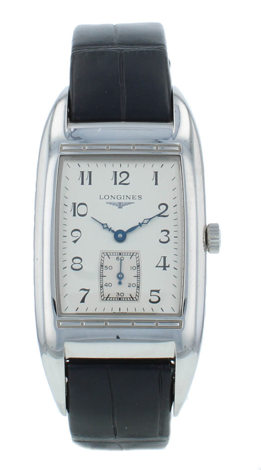 Longines BelleArti 27mm Silver Dial Black Strap Quartz Ladies Watch L26944732