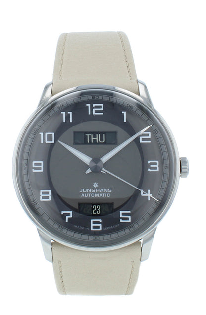 Junghans Meister Driver Automatic 40mm Gray Dial Men's Watch 027/4721.01