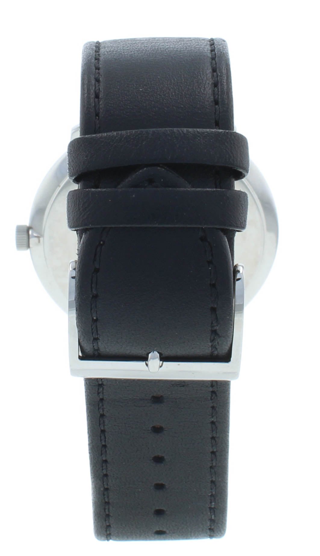 Junghans Max Bill Quartz 38mm Black Dial & Strap Men's Watch 041.4465