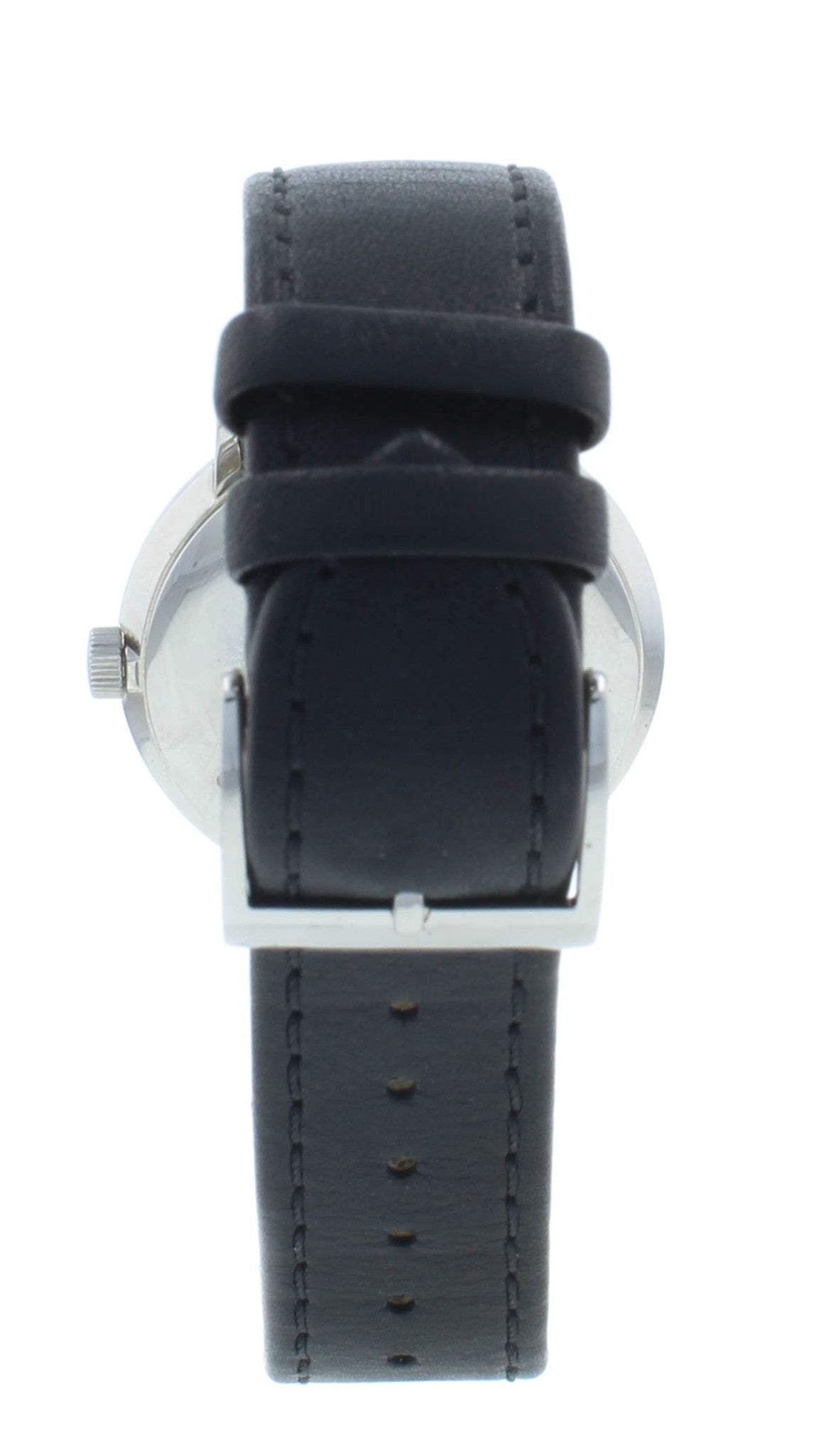 Junghans Max Bill Mechanical 34mm Black Dial & Strap Ladies Watch 27.3702