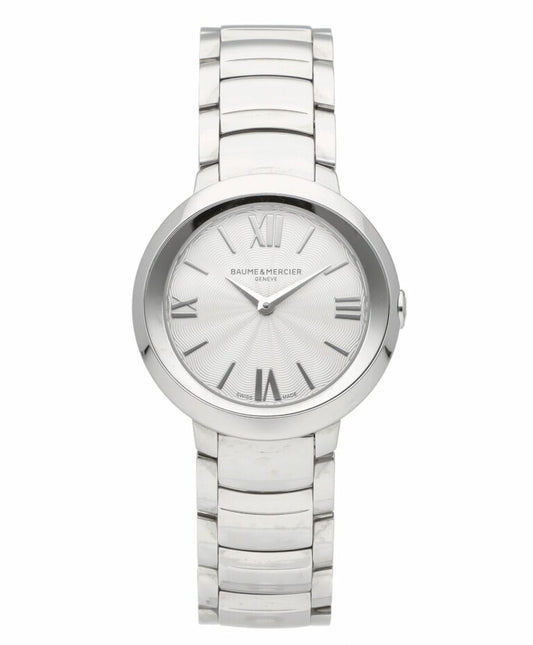 Baume & Mercier Promesse 30mm Silver Dial Stainless Steel Ladies Watch M0A10157