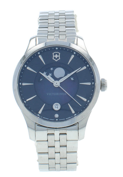 Victorinox Alliance Moonphase Blue Dial 35mm Quartz Ladies Watch 241752