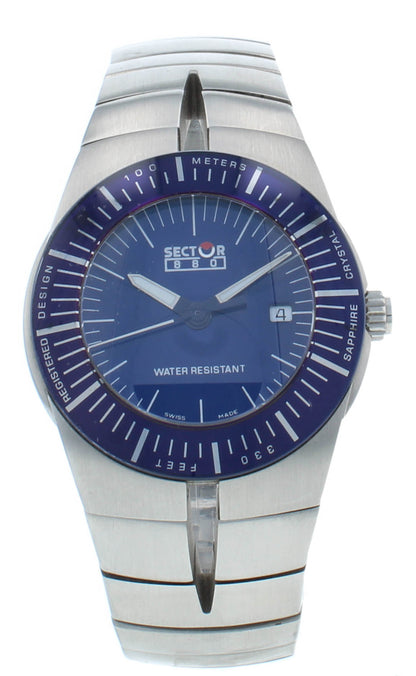 Sector 880 34mm Quartz Blue Dial Stainless Steel Unisex Watch 2653881735