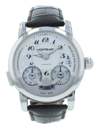 Montblanc Nicolas Rieussec 43mm Chronograph GMT Automatic Men's Watch 7138