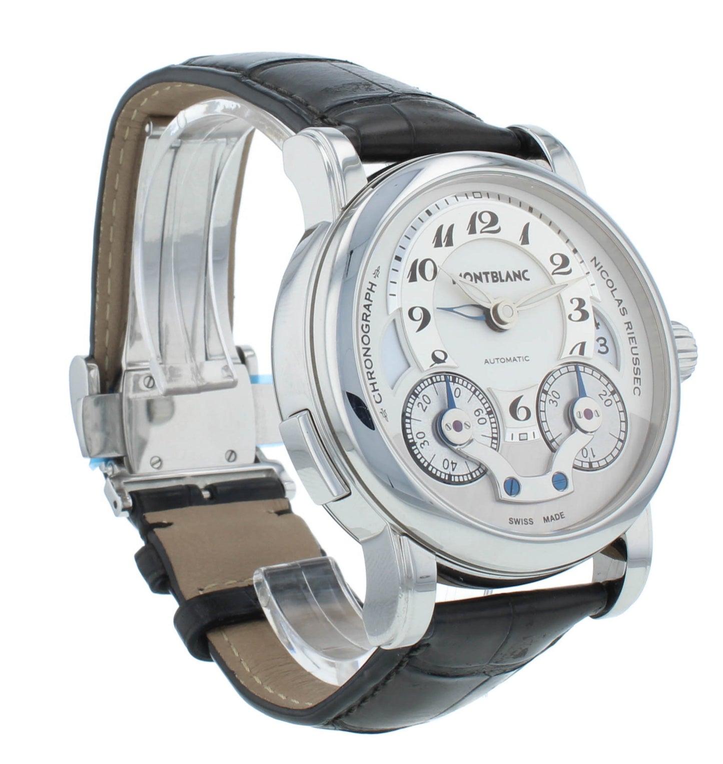 Montblanc Nicolas Rieussec 43mm Chronograph GMT Automatic Men's Watch 7138
