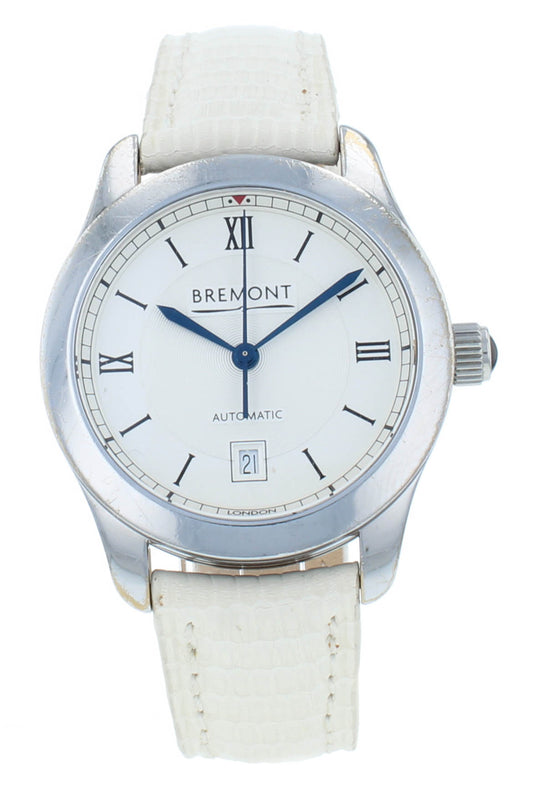Pre-Owned Bremont Solo 32 White Dial 32mm Auto Ladies Watch SOLO32-LC-WH-R-S yd