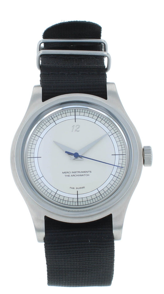 Archiwatch 38mm Mechanical White Dial Limited Edition Men's Watch LMM-01