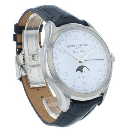 Baume & Mercier Clifton 43mm Triple Date Moonphase Auto Men's Watch M0A10450