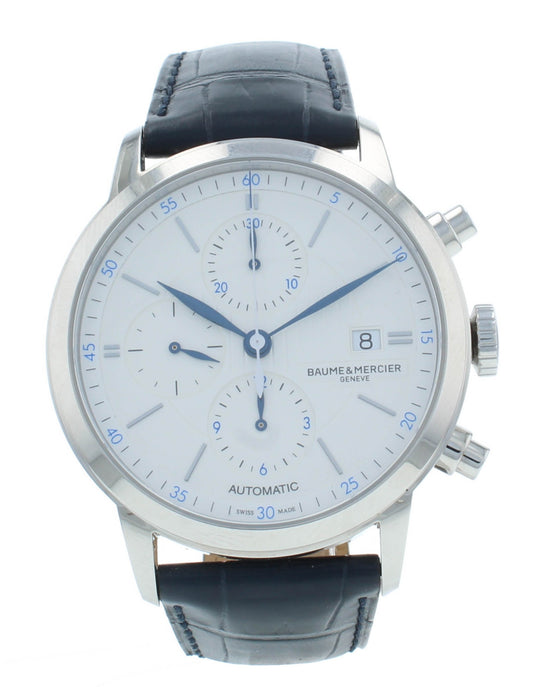 Baume & Mercier Classima 42mm Chrono Silver Dial Automatic Men's Watch M0A10330