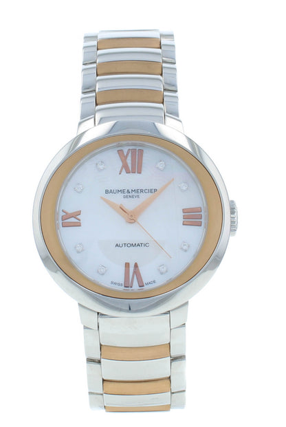 Baume & Mercier Promesse 30mm Automatic MOP Diamond Dial Ladies Watch M0A10239