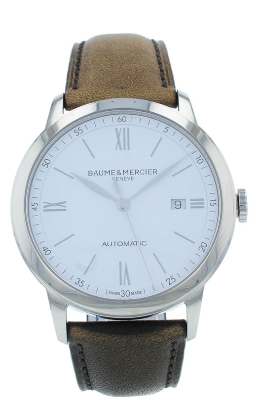 Pre-Owned Baume & Mercier Classima 42mm White Dial Auto Men's Watch M0A10332