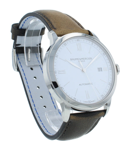 Pre-Owned Baume & Mercier Classima 42mm White Dial Auto Men's Watch M0A10332