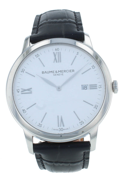 Baume & Mercier Classima 40mm White Dial Quartz Men's Watch M0A10323