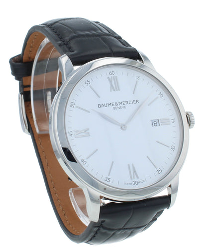 Baume & Mercier Classima 40mm White Dial Quartz Men's Watch M0A10323