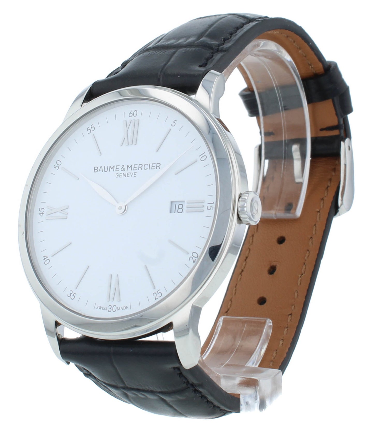 Baume & Mercier Classima 40mm White Dial Quartz Men's Watch M0A10323