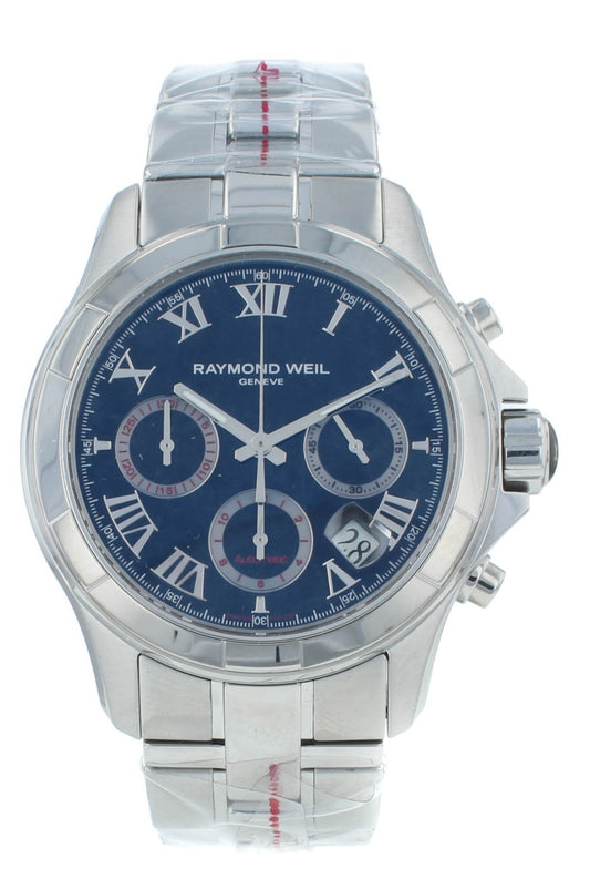Raymond Weil Parsifal Automatic Chrono 41mm Blue Dial Men's Watch 7260-ST-00208