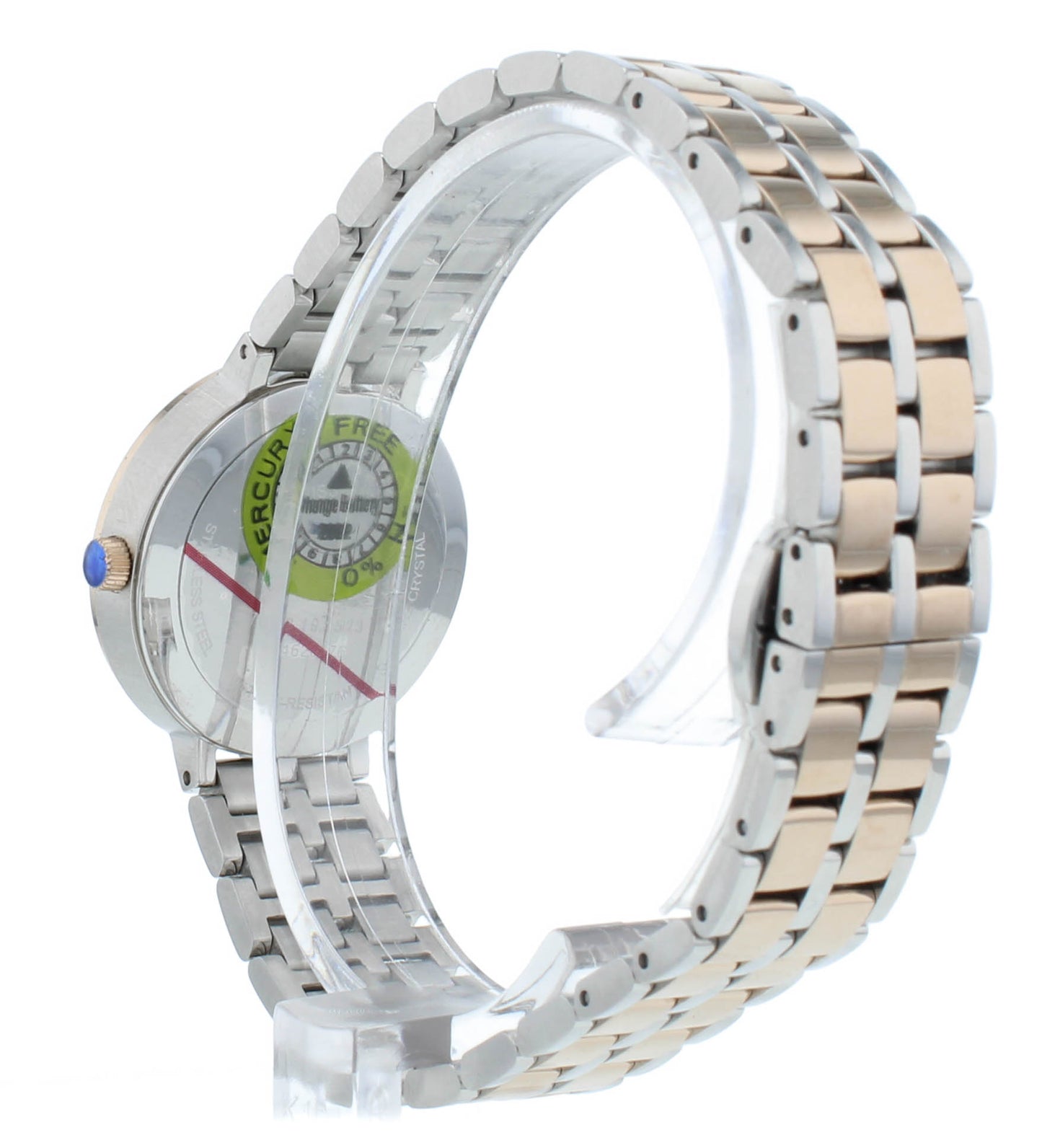 Movado Kora 28mm Quartz White MOP Dial Two-Tone Ladies Watch 607324