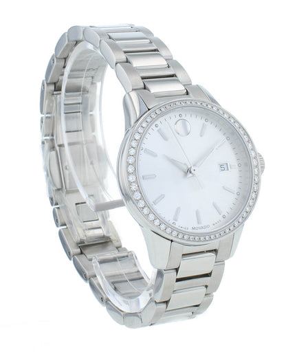 Movado Museum Classic 30mm Silver Dial Quartz Ladies Watch 607328