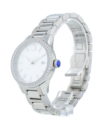 Movado Museum Classic 30mm Silver Dial Quartz Ladies Watch 607328