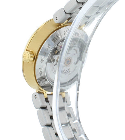 Movado 1881 Automatic 27mm Two-Tone White MOP Diamond Dial Ladies Watch 606921