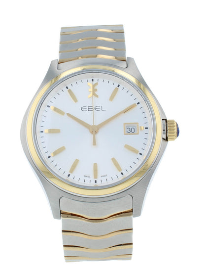 Ebel Wave Quartz 40mm Two-Tone Steel & 18kt Yellow Gold Men's Watch 1216202